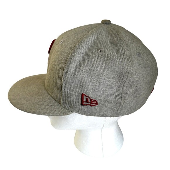 Philadelphia Phillies The Lounge 59Fifty Gray Fitted New Era Red P MLB Size 7 - Picture 3 of 11